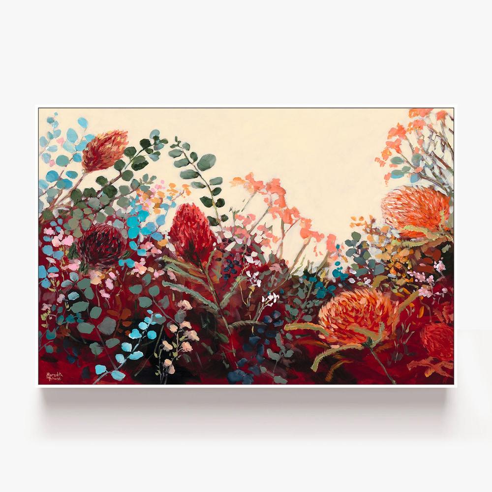 Waratah Vintage-by-Meredith Howse-wall-art-print-canvas-poster-framed-Gioia