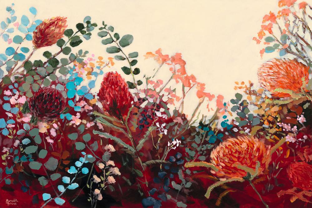 Waratah Vintage-by-Meredith Howse-wall-art-print-canvas-poster-framed-Gioia
