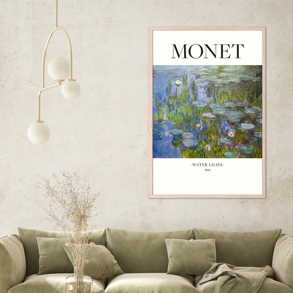 Water Lilies 1915-by-Claude Monet-wall-art-print-canvas-poster-framed-Gioia