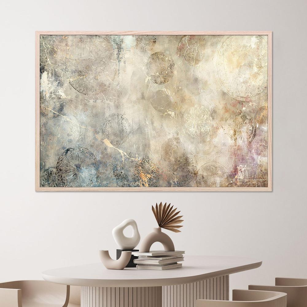 Weathered Organic Circles-by-Rafal Kulik-wall-art-print-canvas-poster-framed-Gioia
