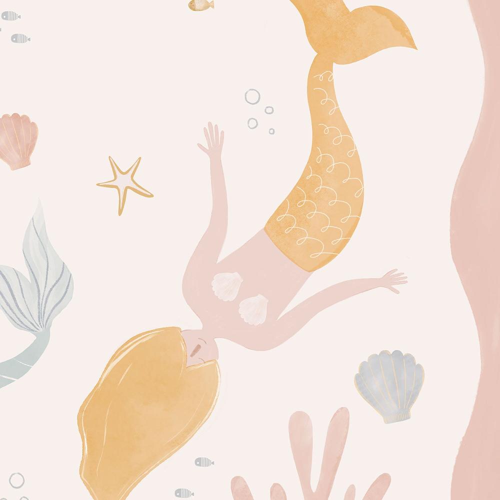 Whimsical Mermaids Ocean-by-Menina Lisboa-wall-art-print-canvas-poster-framed-Gioia