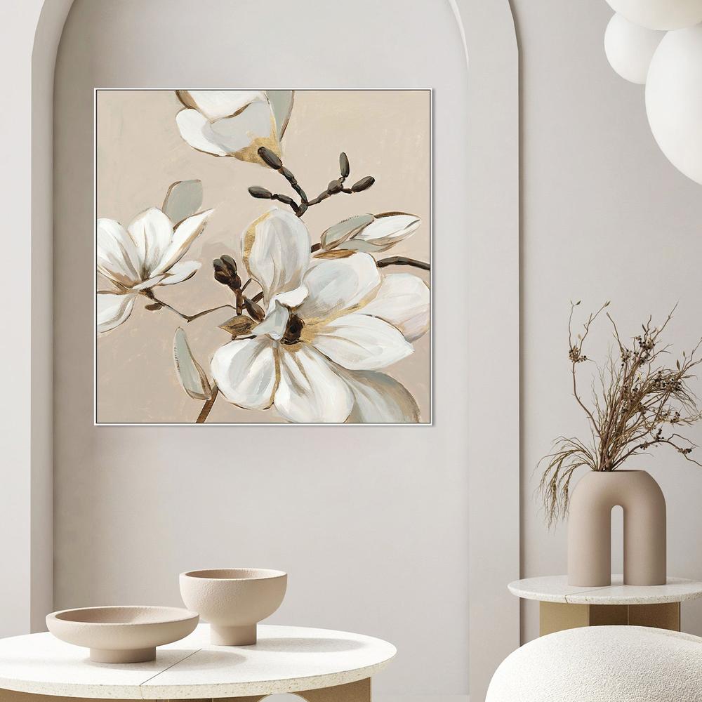 White Magnolia Branch, Style A-by-Jacob Q-wall-art-print-canvas-poster-framed-Gioia
