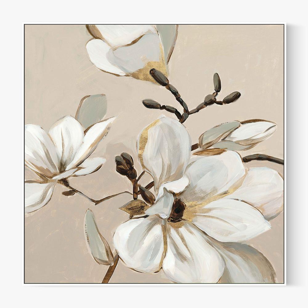 White Magnolia Branch, Style A-by-Jacob Q-wall-art-print-canvas-poster-framed-Gioia