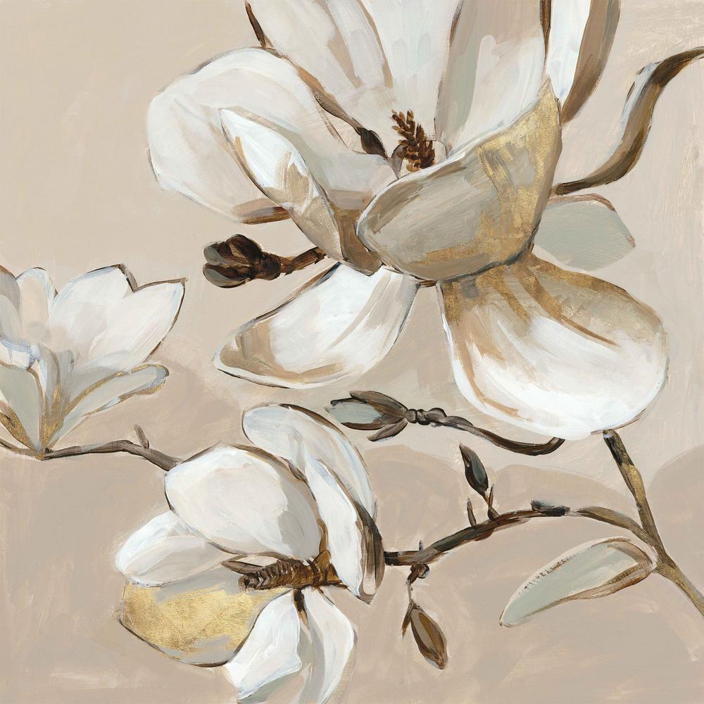 White Magnolia Branch , Style B-by-Jacob Q-wall-art-print-canvas-poster-framed-Gioia