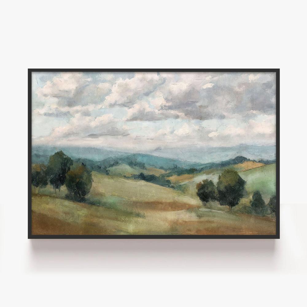 Woven Fields, Style A-by-Nina Blue-wall-art-print-canvas-poster-framed-Gioia