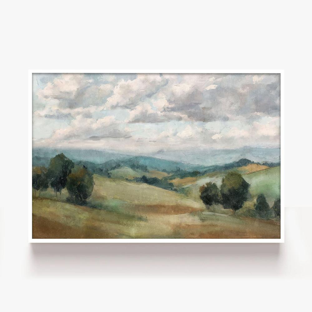 Woven Fields, Style A-by-Nina Blue-wall-art-print-canvas-poster-framed-Gioia