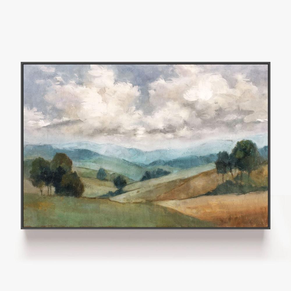 Woven Fields, Style B-by-Nina Blue-wall-art-print-canvas-poster-framed-Gioia