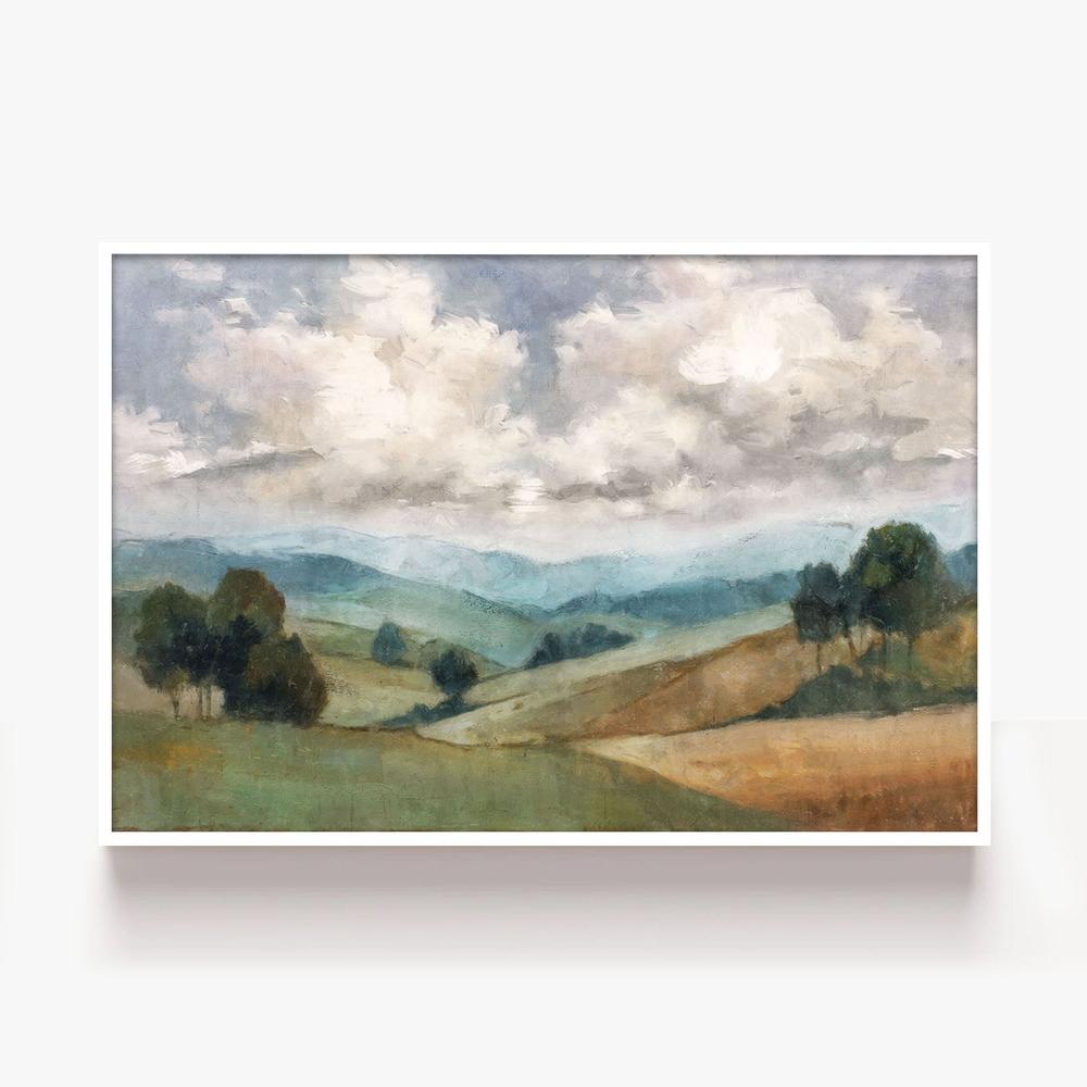 Woven Fields, Style B-by-Nina Blue-wall-art-print-canvas-poster-framed-Gioia