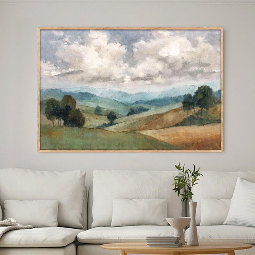Woven Fields, Style B-by-Nina Blue-wall-art-print-canvas-poster-framed-Gioia