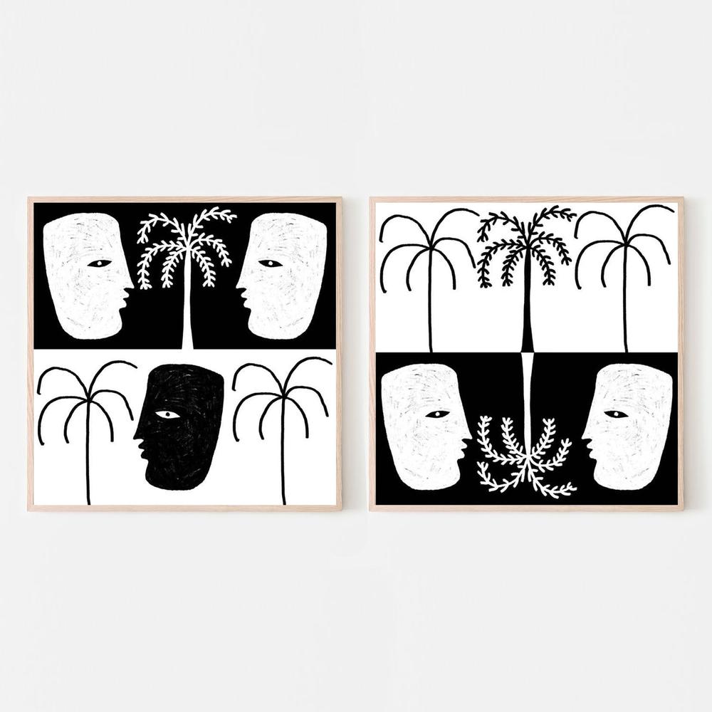 Yearning, Style A & B, Set Of 2-by-Shatha Al Dafai-wall-art-print-canvas-poster-framed-Gioia