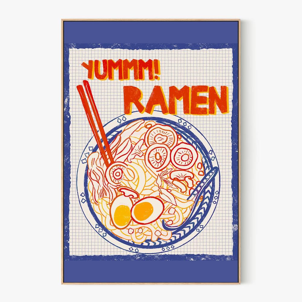 Yummy Ramen Bowl-by-Radhika Modi-wall-art-print-canvas-poster-framed-Gioia