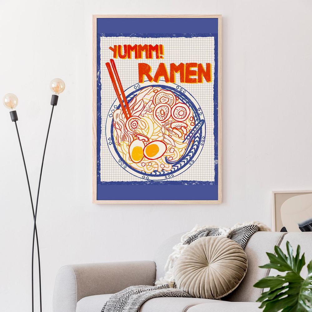 Yummy Ramen Bowl-by-Radhika Modi-wall-art-print-canvas-poster-framed-Gioia